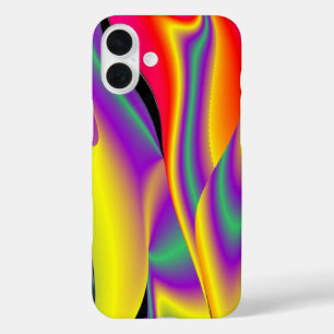 Magic of Colors Abstract 3D Rainbowart iPhone 16 Plus Hoesje