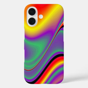 Magic of Colors Abstract 3D Rainbowart iPhone 16 Hoesje