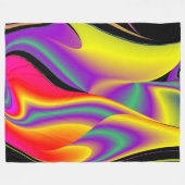 Magic of Colors Abstract 3D Rainbowart Fleece Deken (Voorkant (Horizontaal))