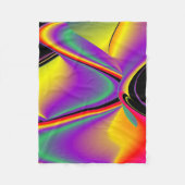 Magic of Colors Abstract 3D Rainbowart Fleece Deken (Voorkant)
