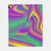 Magic of Colors Abstract 3D Rainbowart Fleece Deken (Voorkant)