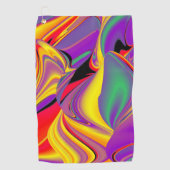 Magic of Colors Abstract 3D Rainbowart Golfhanddoek (Voorkant)