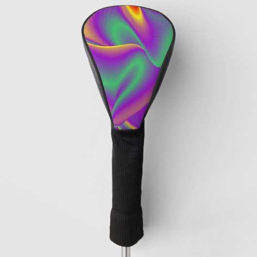 Magic of Colors Abstract 3D Rainbowart Golfheadcover (Voorkant)