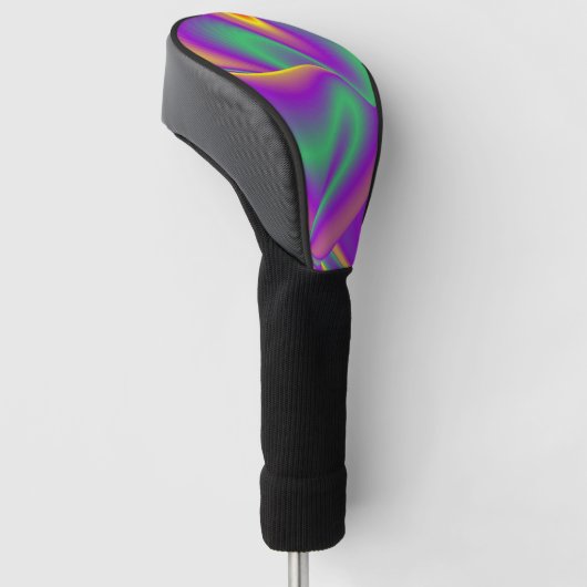 Magic of Colors Abstract 3D Rainbowart Golfheadcover (Schuin)