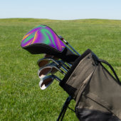 Magic of Colors Abstract 3D Rainbowart Golfheadcover (Insitu)