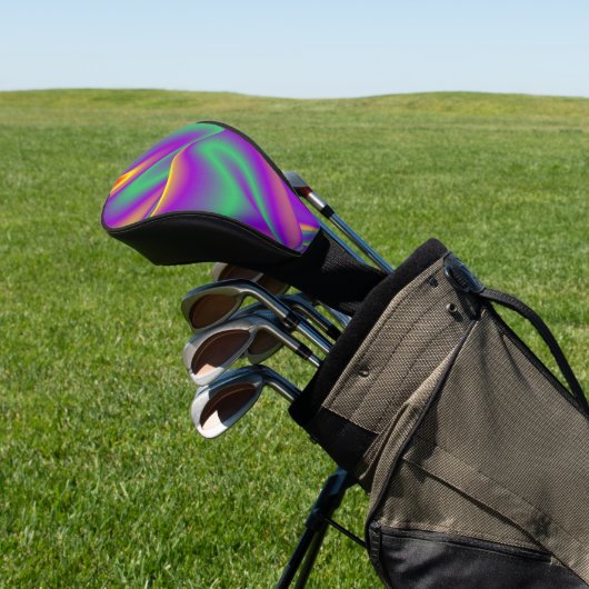Magic of Colors Abstract 3D Rainbowart Golfheadcover (Insitu)