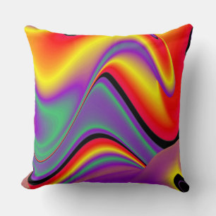 Magic of Colors Abstract 3D Rainbowart Kussen