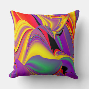 Magic of Colors Abstract 3D Rainbowart Kussen