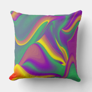 Magic of Colors Abstract 3D Rainbowart Kussen