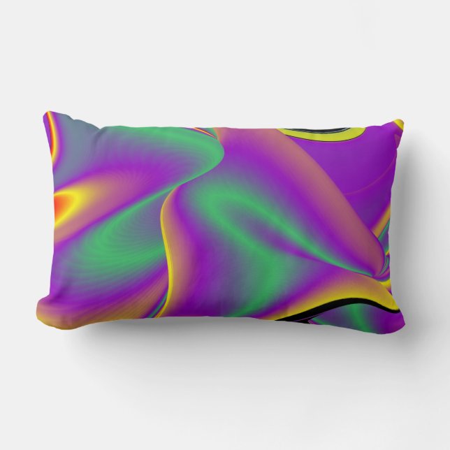 Magic of Colors Abstract 3D Rainbowart Kussen (Voorkant)