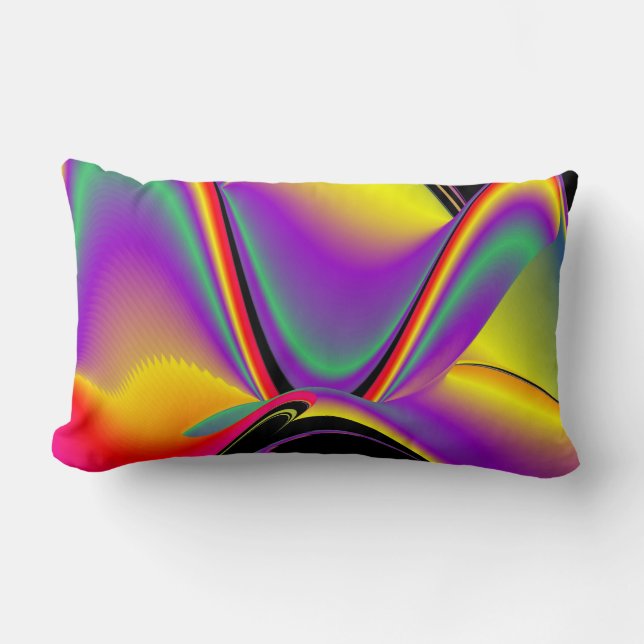 Magic of Colors Abstract 3D Rainbowart Kussen (Voorkant)