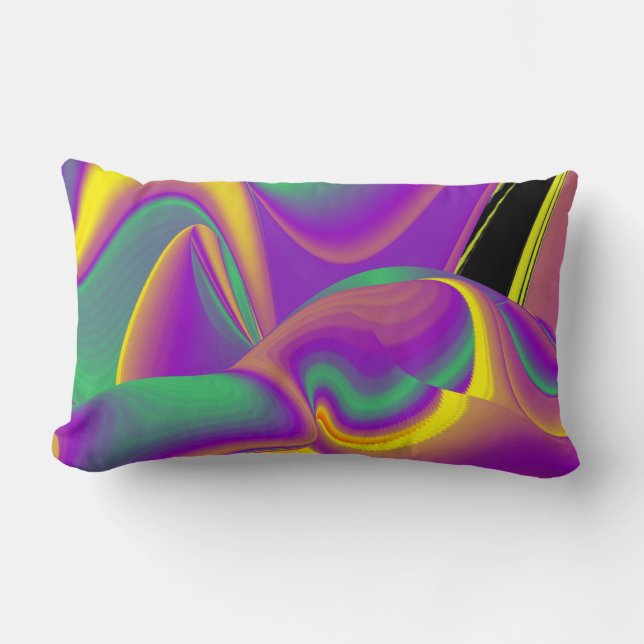 Magic of Colors Abstract 3D Rainbowart Kussen (Voorkant)