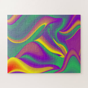 Magic of Colors Abstract 3D Rainbowart Legpuzzel