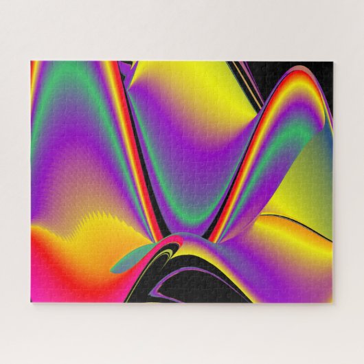 Magic of Colors Abstract 3D Rainbowart Legpuzzel (Horizontaal)