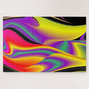 Magic of Colors Abstract 3D Rainbowart Legpuzzel