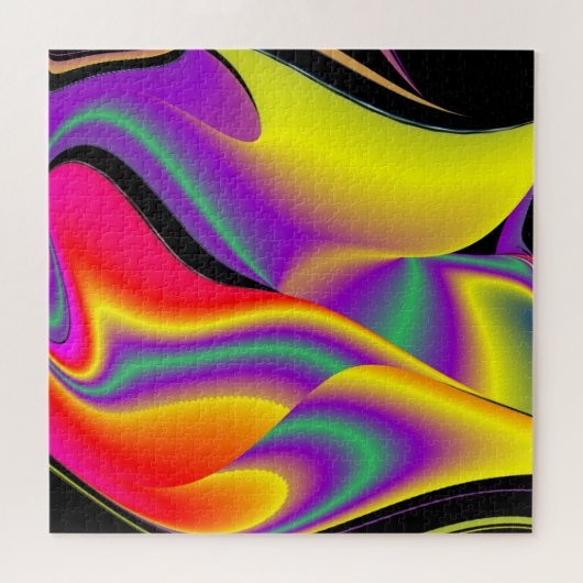 Magic of Colors Abstract 3D Rainbowart Legpuzzel (Horizontaal)