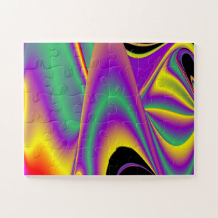 Magic of Colors Abstract 3D Rainbowart Legpuzzel