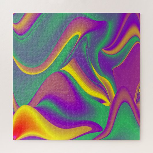 Magic of Colors Abstract 3D Rainbowart Legpuzzel (Horizontaal)