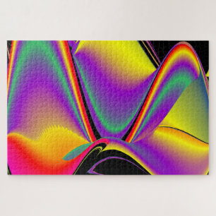 Magic of Colors Abstract 3D Rainbowart Legpuzzel