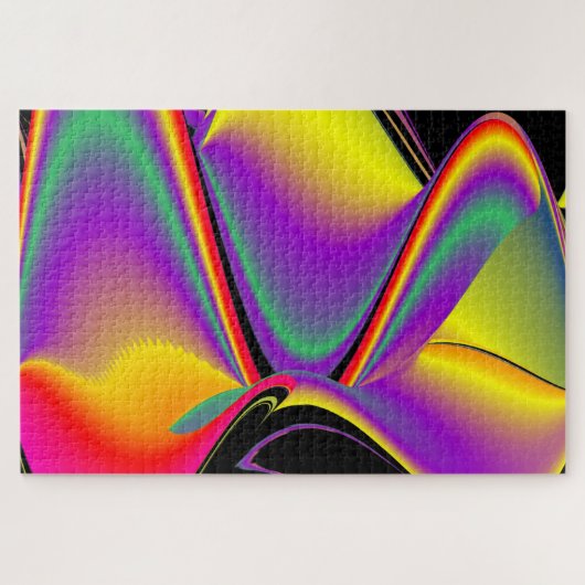 Magic of Colors Abstract 3D Rainbowart Legpuzzel (Horizontaal)