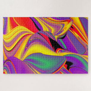 Magic of Colors Abstract 3D Rainbowart Legpuzzel