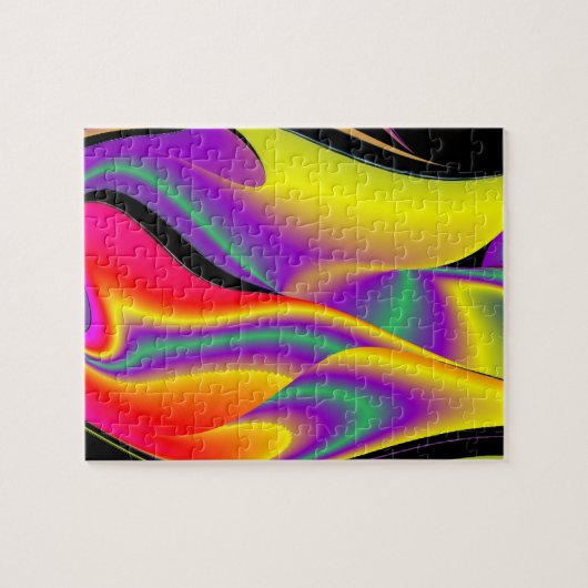 Magic of Colors Abstract 3D Rainbowart Legpuzzel (Horizontaal)