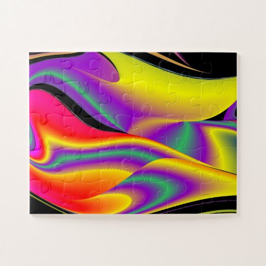 Magic of Colors Abstract 3D Rainbowart Legpuzzel (Horizontaal)