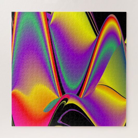 Magic of Colors Abstract 3D Rainbowart Legpuzzel (Horizontaal)