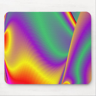 Magic of Colors Abstract 3D Rainbowart Muismat
