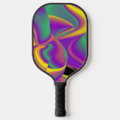 Magic of Colors Abstract 3D Rainbowart Pickleball Paddle (Voorkant)
