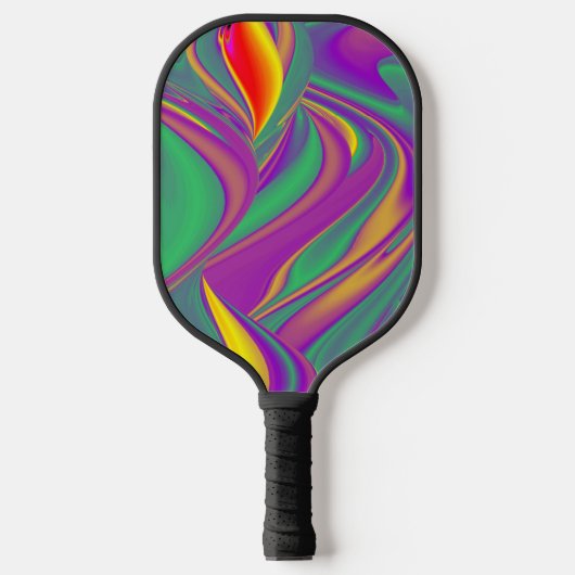 Magic of Colors Abstract 3D Rainbowart Pickleball Paddle (Voorkant)