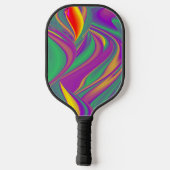 Magic of Colors Abstract 3D Rainbowart Pickleball Paddle (Achterkant)
