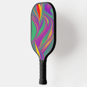 Magic of Colors Abstract 3D Rainbowart Pickleball Paddle (Links)