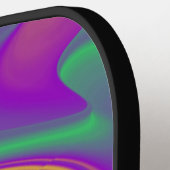 Magic of Colors Abstract 3D Rainbowart Pickleball Paddle (Links Detail)