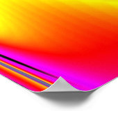Magic of Colors Abstract 3D Rainbowart Poster (Hoek)