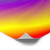 Magic of Colors Abstract 3D Rainbowart Poster (Hoek)