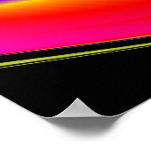 Magic of Colors Abstract 3D Rainbowart Poster (Hoek)