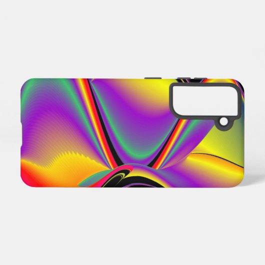 Magic of Colors Abstract 3D Rainbowart Samsung Galaxy Hoesje (Achterkant horizontaal)
