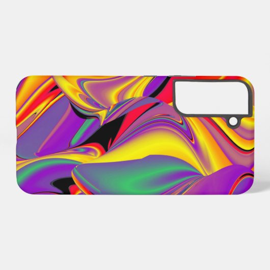Magic of Colors Abstract 3D Rainbowart Samsung Galaxy Hoesje (Achterkant horizontaal)