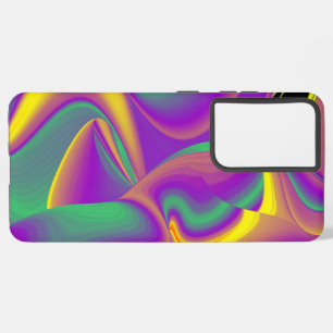 Magic of Colors Abstract 3D Rainbowart Samsung Galaxy Hoesje