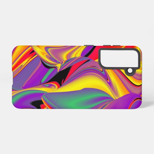 Magic of Colors Abstract 3D Rainbowart Samsung Galaxy Hoesje (Achterkant horizontaal)