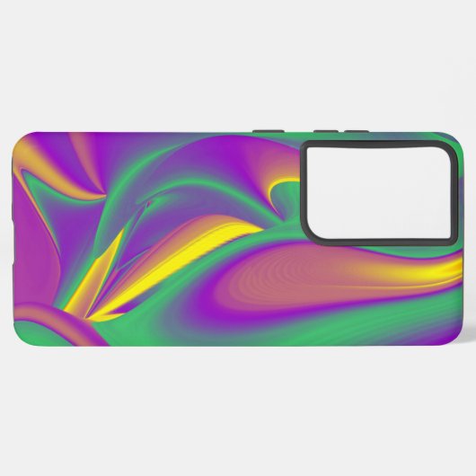 Magic of Colors Abstract 3D Rainbowart Samsung Galaxy Hoesje (Linkerkant)