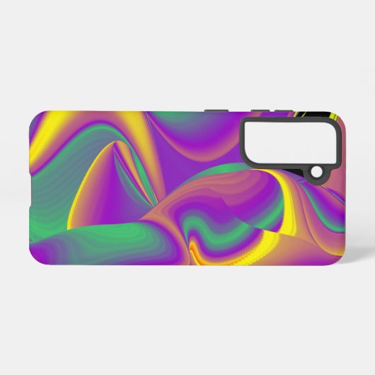 Magic of Colors Abstract 3D Rainbowart Samsung Galaxy Hoesje (Achterkant horizontaal)