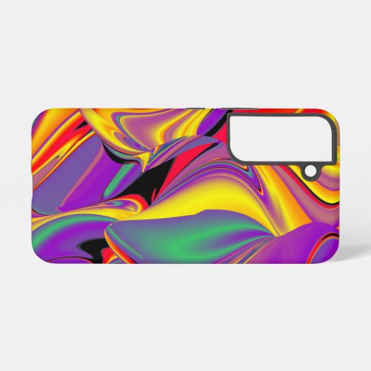 Magic of Colors Abstract 3D Rainbowart Samsung Galaxy Hoesje (Achterkant horizontaal)