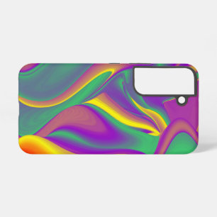 Magic of Colors Abstract 3D Rainbowart Samsung Galaxy Hoesje