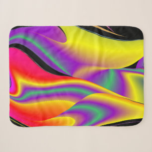 Magic of Colors Abstract 3D Rainbowart Sherpa Deken