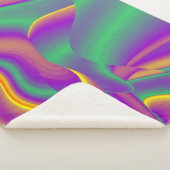 Magic of Colors Abstract 3D Rainbowart Sherpa Deken (3/4)