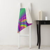 Magic of Colors Abstract 3D Rainbowart Sherpa Deken (In situ)