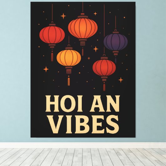 Magic of Hoi An – Lantern Art  Canvas Afdruk (Insitu (Houten vloer))