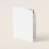 Magic of KerstTypography Tree Silver, ZSSPG Folie Kaarten (Voorkant)